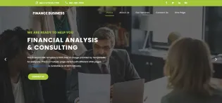 Plantilla Finance Business para consultoría y servicios financieros