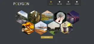 Plantilla Polygon para estudio de fotografía y diseño