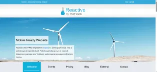 Plantilla Reactive para turismo y planes de viaje